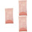 3Pz Borsa Porta Occhiali Rosa in PU Impermeabile E Resistente 5