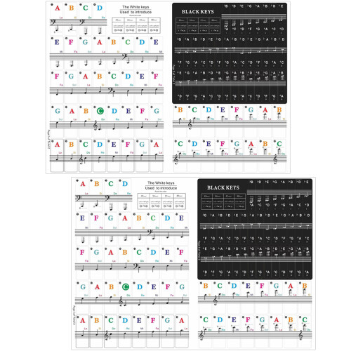 4Set Adesivi Pianoforte Per Con Design Professionale 1