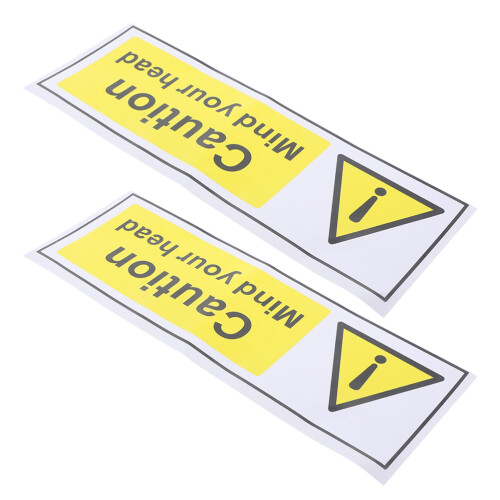 10Pz Sticker Sicurezza PP Auto Adesivi Resistenti