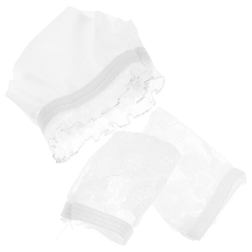 4Set Costume Bambola in Cotone Bianco Con E 1