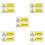 10Pz Sticker Sicurezza PP Auto Adesivi Resistenti 6