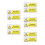 10Pz Sticker Sicurezza PP Auto Adesivi Resistenti 4