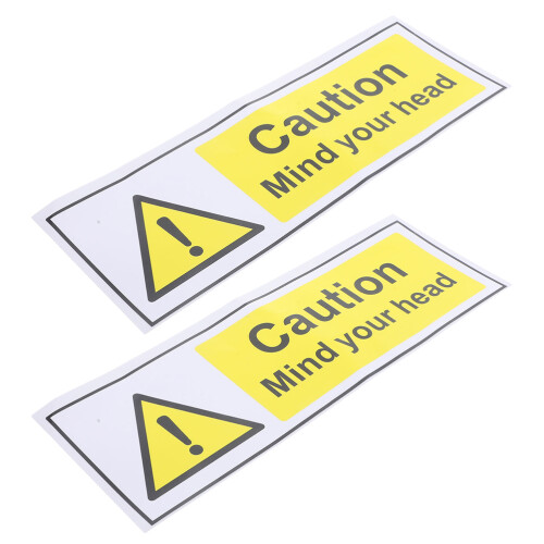 10Pz Sticker Sicurezza PP Auto Adesivi Resistenti 1