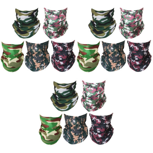 15Pz Viso Collo Ciclistica Sciarpa Multicolor Leggera 2