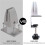 4 Pcs Office Desk Divider Clamp Privacy Screen Clip Holder Bracket Screen Baffle Clamp Partition for Table Clamp -Silver 3