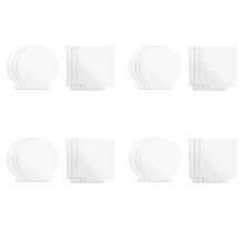 2mm Acrylic Sheet Clear Cast for Plexiglass with Double Sided Protective for LED Light Base Signs DIY Display 24 Pcs