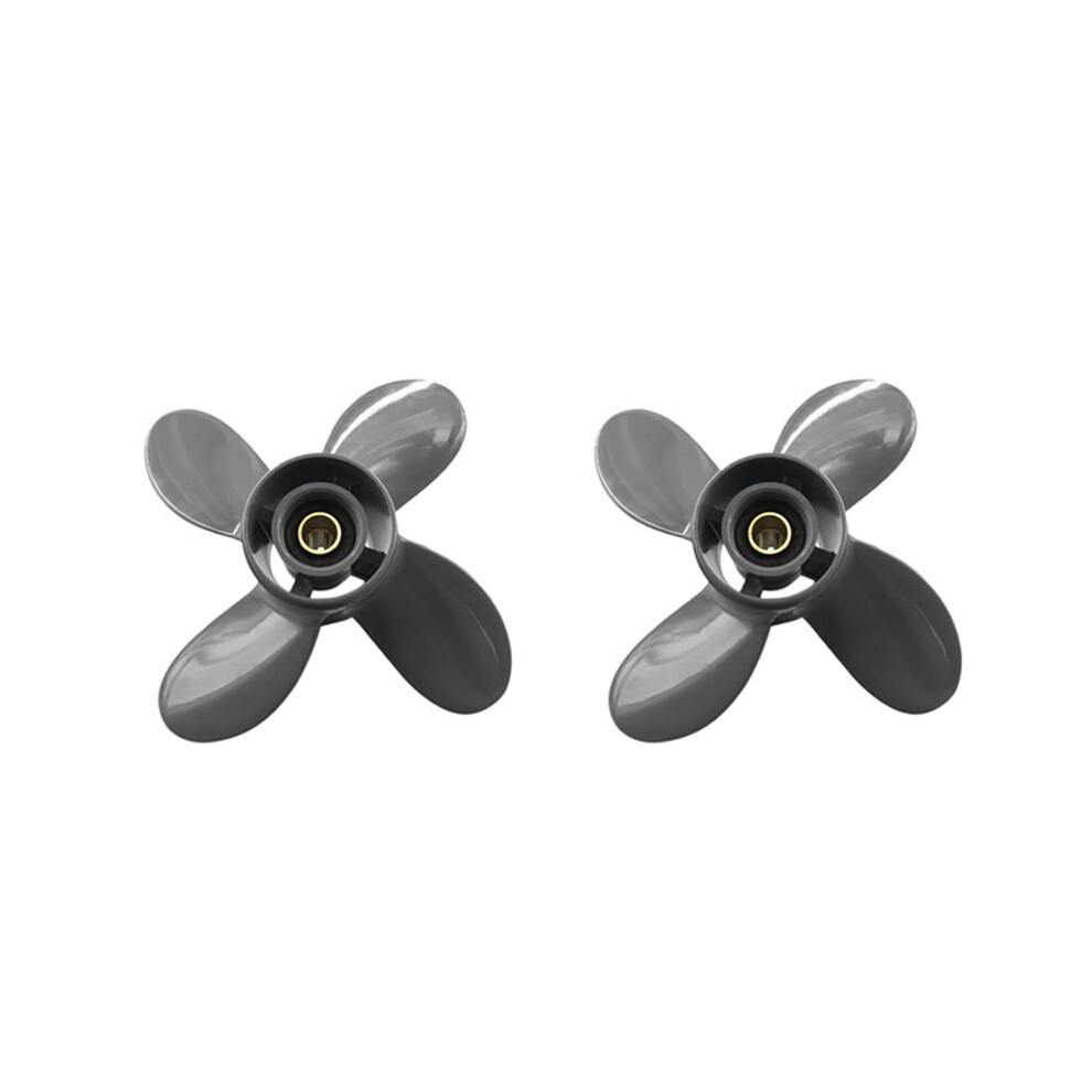 2Pcs 9 1/4X11 Boat Outboard Propeller, For 9.9Hp F9.9 15Hp F15c F15 F20 Bf8d/Bf9.9d Bf9.9/Bf15a Bf15d/Bf20 Grey 6032835881459