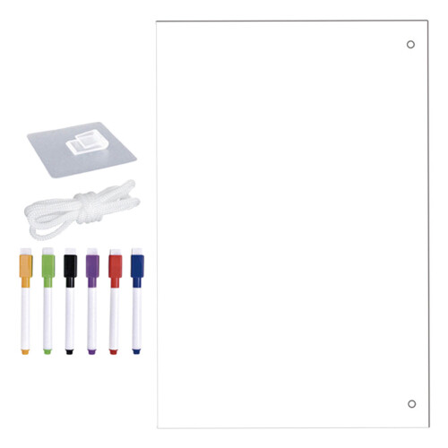 3Conjuntos Quadro Acrílico Transparente Com Superfície Apagável 1
