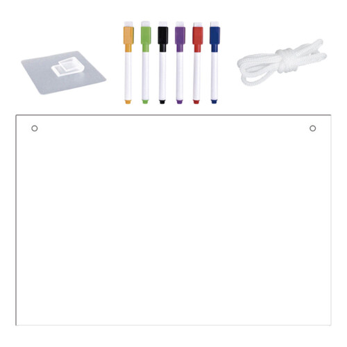3Conjuntos Quadro Acrílico Transparente Com Superfície Apagável