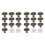 20PCS,Vintage Antique Vintage Handle with Patterned Round Knobs, Used for Furniture, Kitchen Doors and Cupboards 1