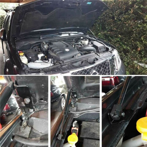 4x Support de Levage de Jambe de Force à Gaz de Capot Avant pour  Frontier Navara D40 Frontier  Pathfinder 2004-2018 2
