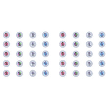 50 Pcs LED Coaster Round Flash Cup Mat Sticker Lights for Wine Liquor Bottle, Drinks Party, Bar Party