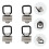 4Conjuntos Kit Suporte E D-Ring Aço Para Reboques 9