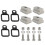 4Conjuntos Kit Suporte E D-Ring Aço Para Reboques 1