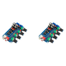 2X Verstärker NE5532 Vorverstärker Vorverstärker Lautstärke Tone Kontrolle Fertige Platine Höhen Mitten Bass EQ DIY Dual AC 12V - 18V