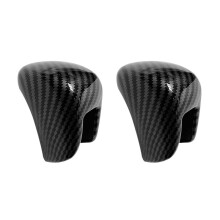 2X Carbon Fiber ABS Gear Shift Knob Cover Trim Fit for 11Th 2022 -2023 for Accord 2018-2022