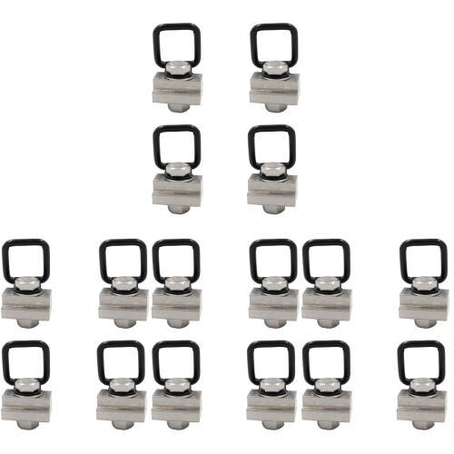 4Conjuntos Kit Suporte E D-Ring Aço Para Reboques 1
