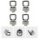 4Conjuntos Kit Suporte E D-Ring Aço Para Reboques 10