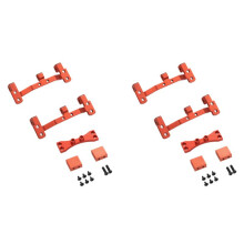 2X Metal Pull Rod Base with Axle Upper Servo Bracket Mount for MN D90 MN-90 MN99S MN99 RC Car Upgrade Parts