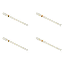 4X Students  Plastic 8 Holes Flute Recorder W Cleaning Stick