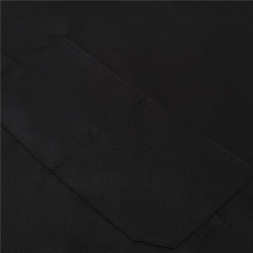 10X Unisex 2 Pocket Black Kitchen Apron Bib, One Size in Medium 1