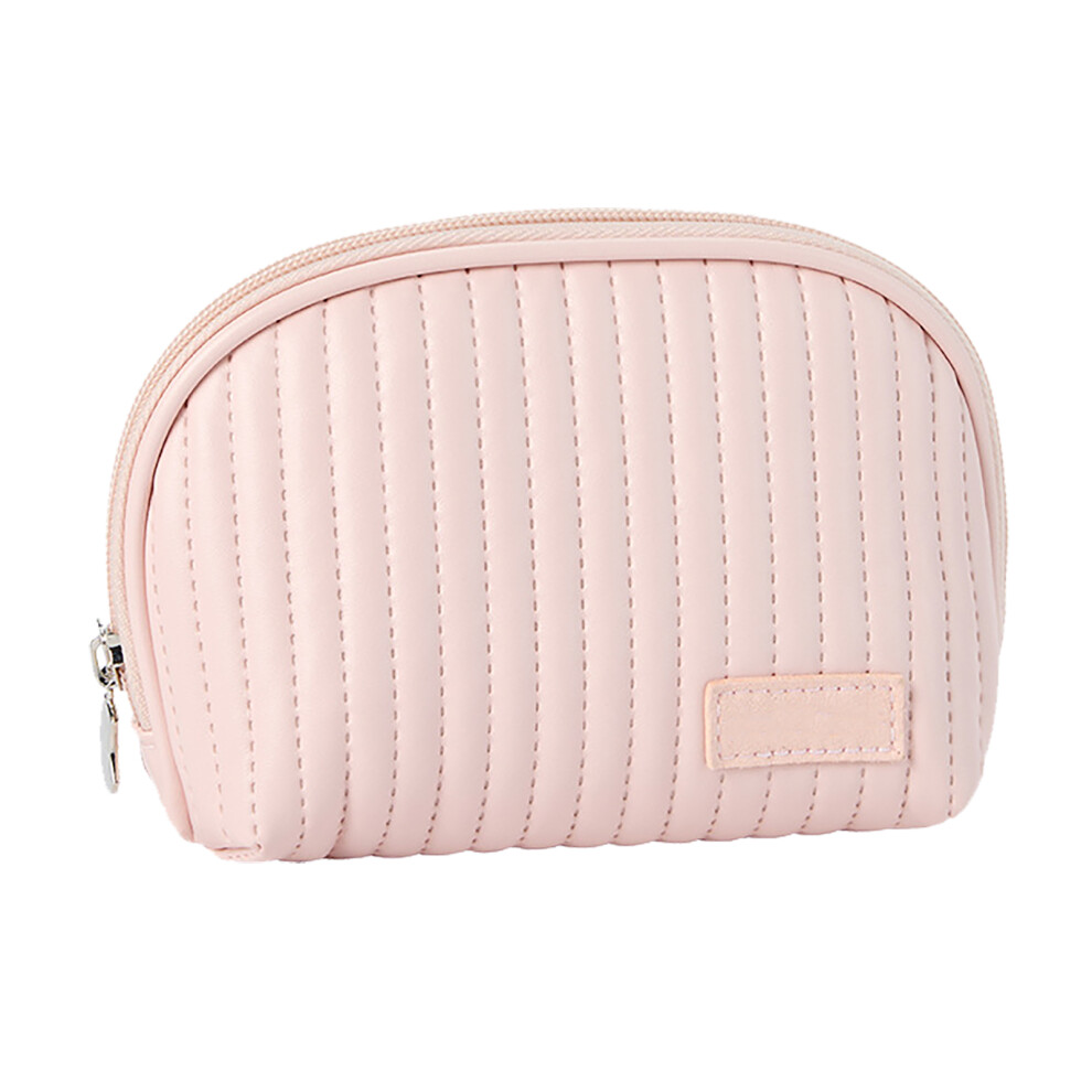 Pink Make-Up-Tasche Aus Pu-Leder, Tragbar, GroãE