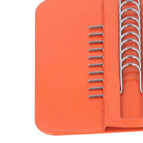Mini House Loom Machine 6.5cm Pine Wood DIY Weaving Tool Orange Triangle 2