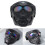 Skull Shape Motorcycle Goggles Mask, Black/Multicolored Lens, Adjustable Strap 12