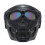 Skull Shape Motorcycle Goggles Mask, Black/Multicolored Lens, Adjustable Strap 2