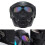 Skull Shape Motorcycle Goggles Mask, Black/Multicolored Lens, Adjustable Strap 7