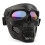 Skull Shape Motorcycle Goggles Mask, Black/Multicolored Lens, Adjustable Strap 8
