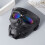 Skull Shape Motorcycle Goggles Mask, Black/Multicolored Lens, Adjustable Strap 11