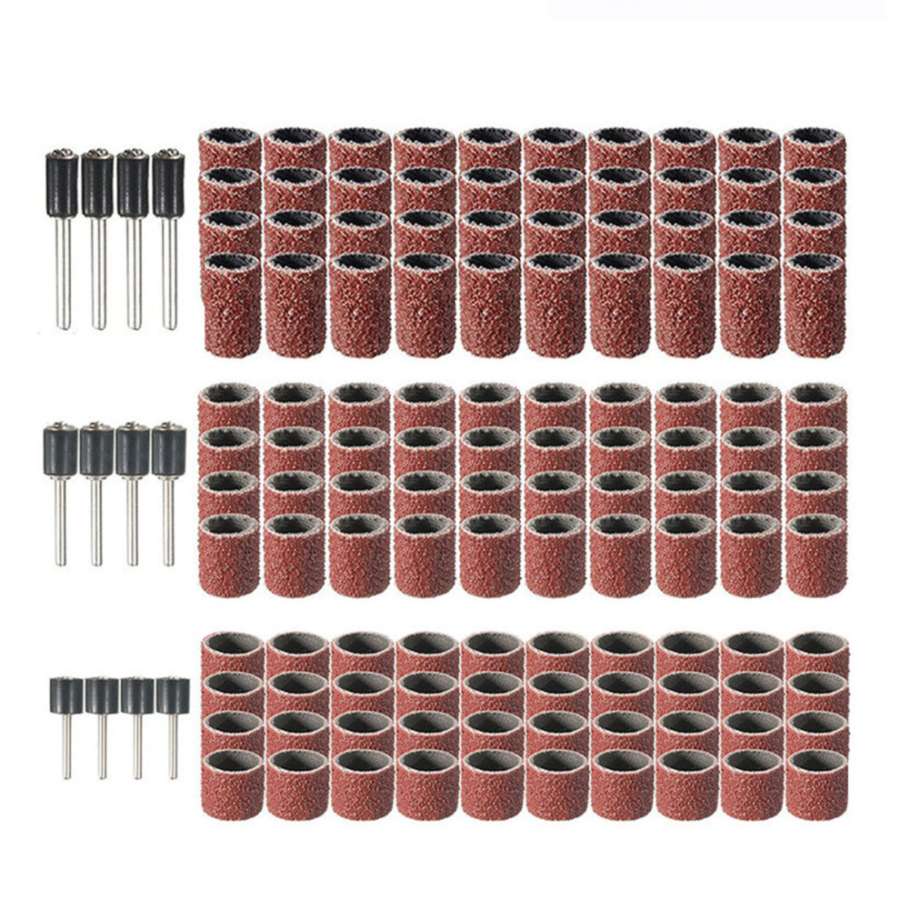 Sand Drum Mandrels Sanding Drum Set With Mini Sand Rings Sanding Drums Sleeves For Rotary Tools Ideal For Polishing And Grinding On Wood Plastic 9175034358906