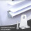12X Metal Hold Down Brackets and Pins, Blind Brackets Blind Holder Replacements for Horizontal Blind Shades Window 6
