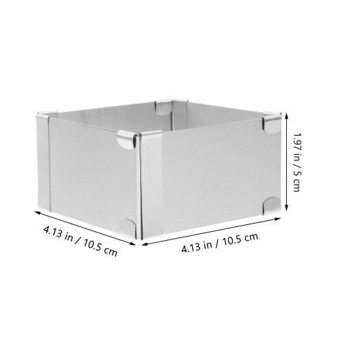 2Stk Silbrige Kuchenringe Oval Für Mousse Und Gebäck 1