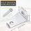 12X Metal Hold Down Brackets and Pins, Blind Brackets Blind Holder Replacements for Horizontal Blind Shades Window 8