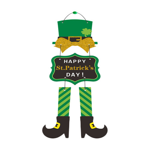 4Stk Front Türhänger Papier St. Patrick's Tag Außen 1