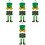 4Stk Front Türhänger Papier St. Patrick's Tag Außen 5