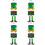 4Stk Front Türhänger Papier St. Patrick's Tag Außen 7