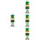 4Stk Front Türhänger Papier St. Patrick's Tag Außen 8