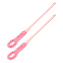 8Stk Fußreinigungsbürste Pink Mit Weichen Borsten Langem