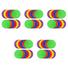 60Pcs Colored Spot Non-Slip Agility Markers Flat Cones Dots for Football Basketball Training Dance Practice