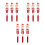 9Stk LED Weihnachtskugelschreiber Mit Boxhandschuh, Farbe Mehrfarbig 7