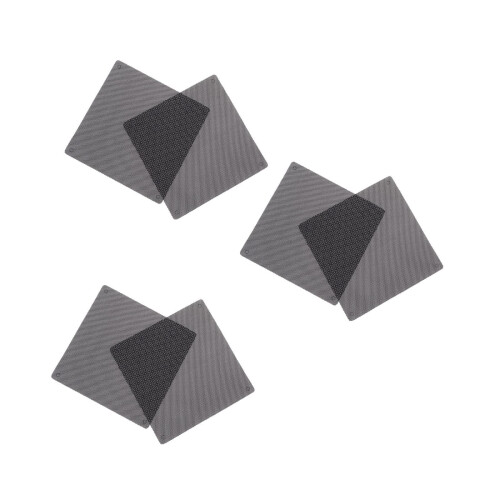 6 Schwarze Lüfterabdeckung Mesh Schutz Für Gehäuse, Langlebig 2