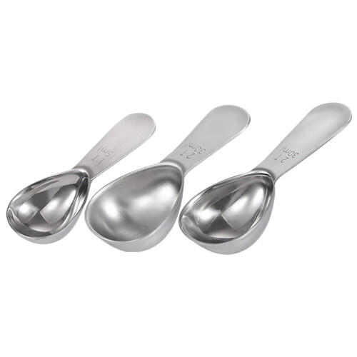 6Stk Silber Metall Messlöffel Für Präzises Backen Gewürze 2