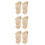 6Stk Holzgeschnitzte Eckkonsole Beige Vintage Möbel 5
