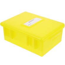 4Stk Leichte Thermometertasche Kunststoff Gelb Lagerbox