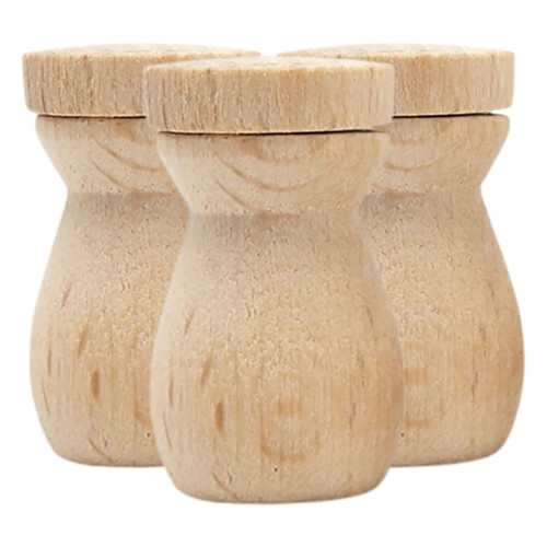 6Stk Portabler Holz Duftspender Beech Holz Öl Diffuser Büro Auto 1