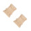 2Stk Handgeschnitzte Regalwinkel Massivem Khaki 6
