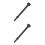 2Stk Pneumatisch Hammer Meißel Set Schwarz Für 10